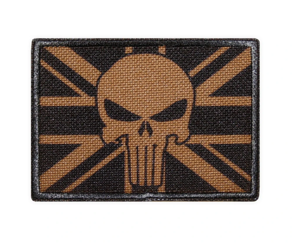 Nášivka vlajka Velká Británie punisher coyot
