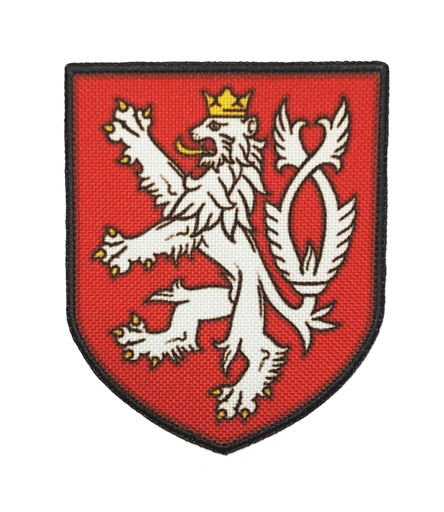 Nášivka erb Český lev červená