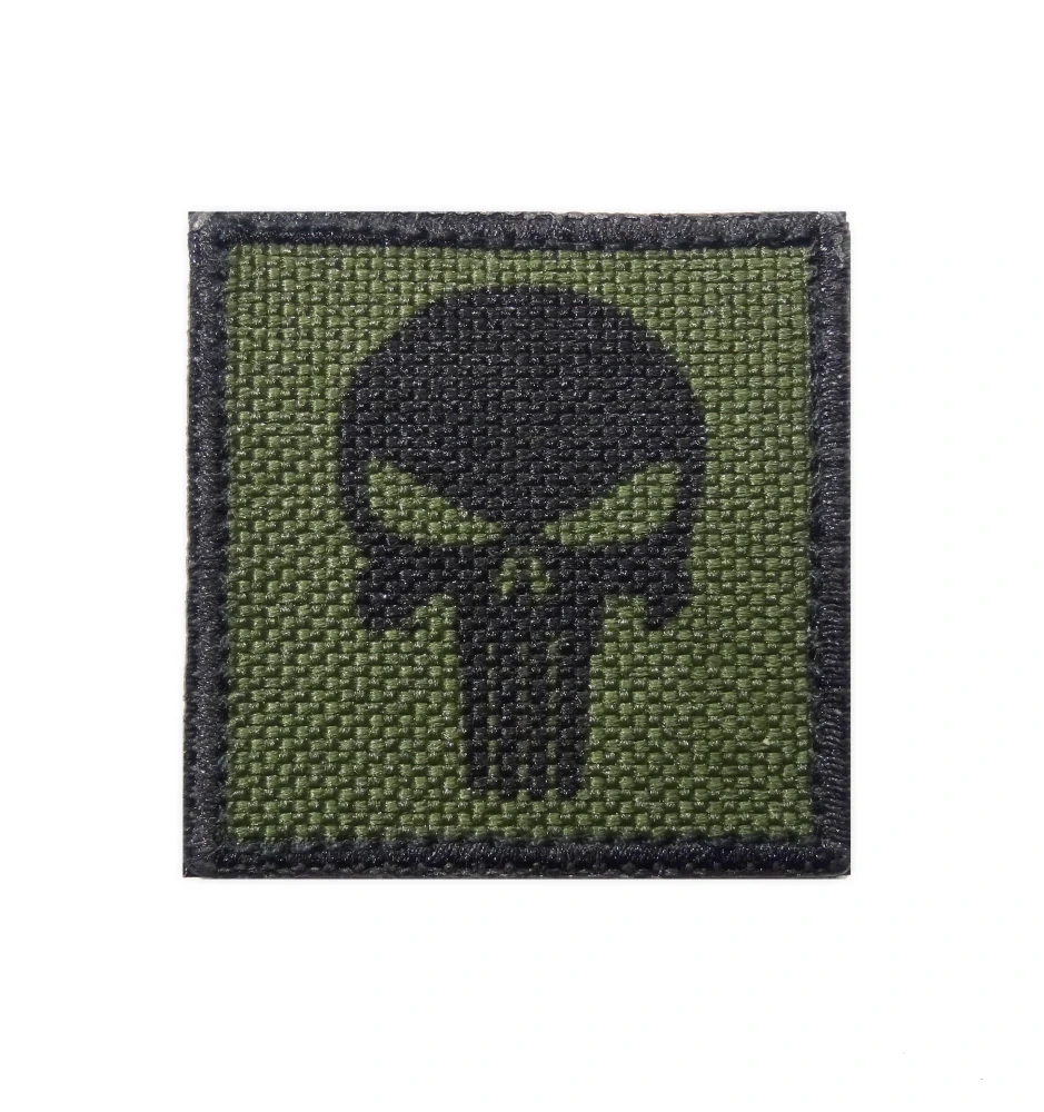 Nášivka mini Punisher oliv green