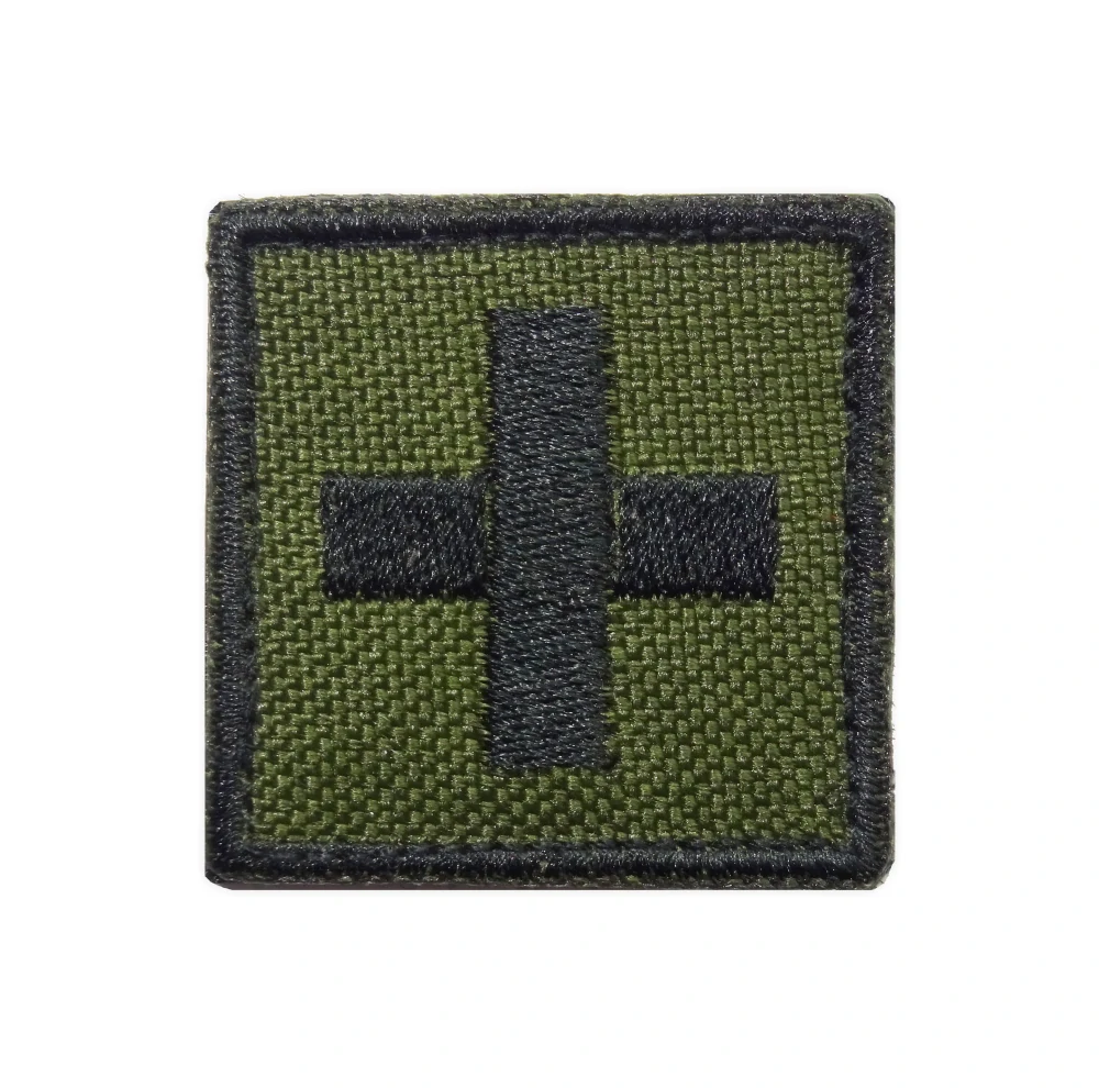 Nášivka mini zdravotnický kříž oliv green