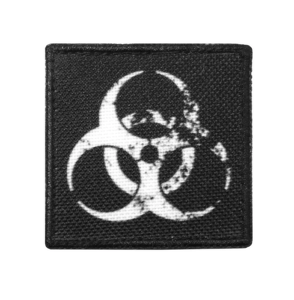 Nášivka malá biohazard černá