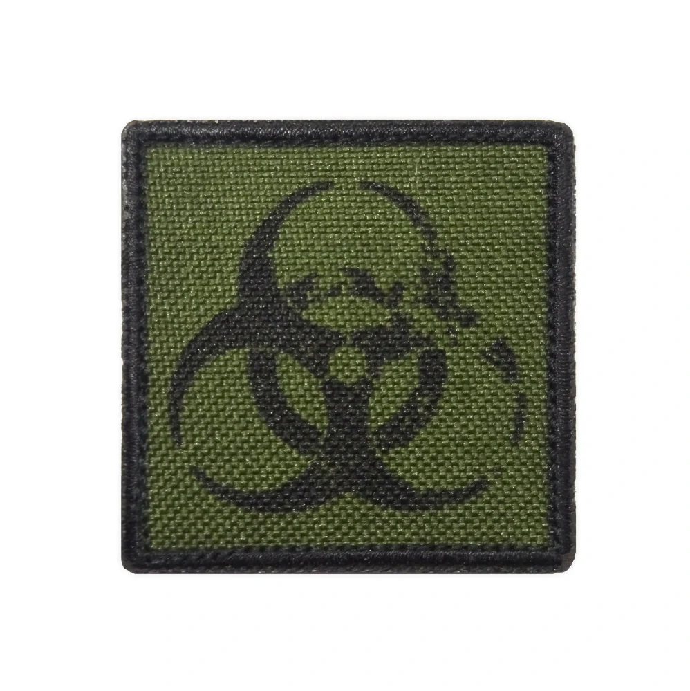 Nášivka malá biohazard oliv green