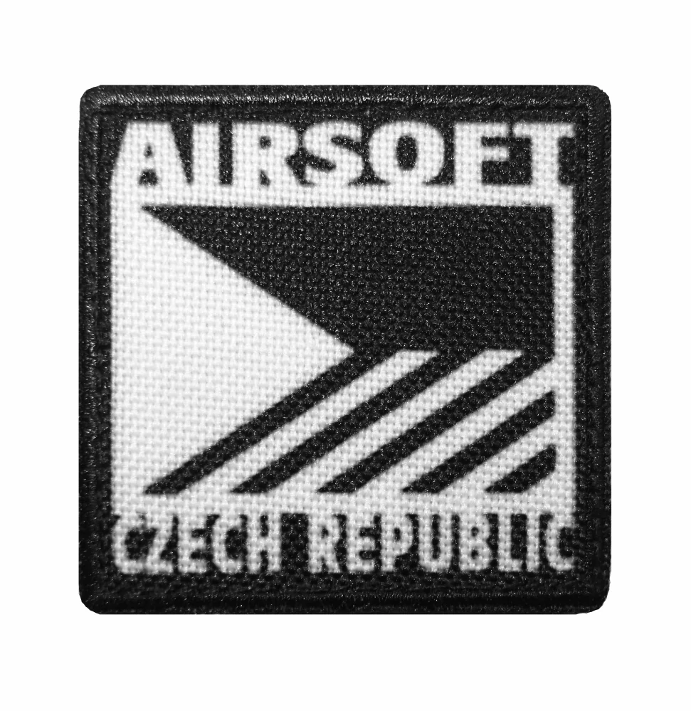 Nášivka malá airsoft Czech Republic černá