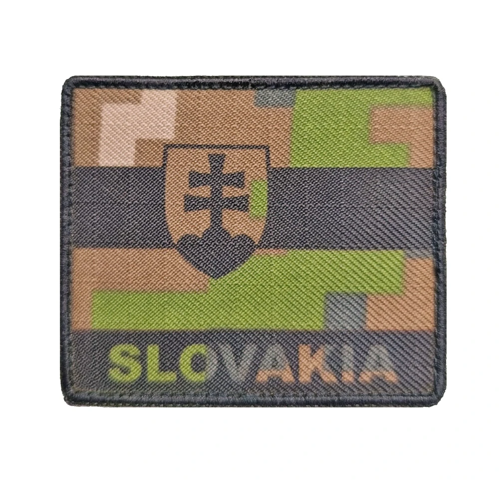 Nášivka vlajka Slovensko s nápisem Slovakia vz 07