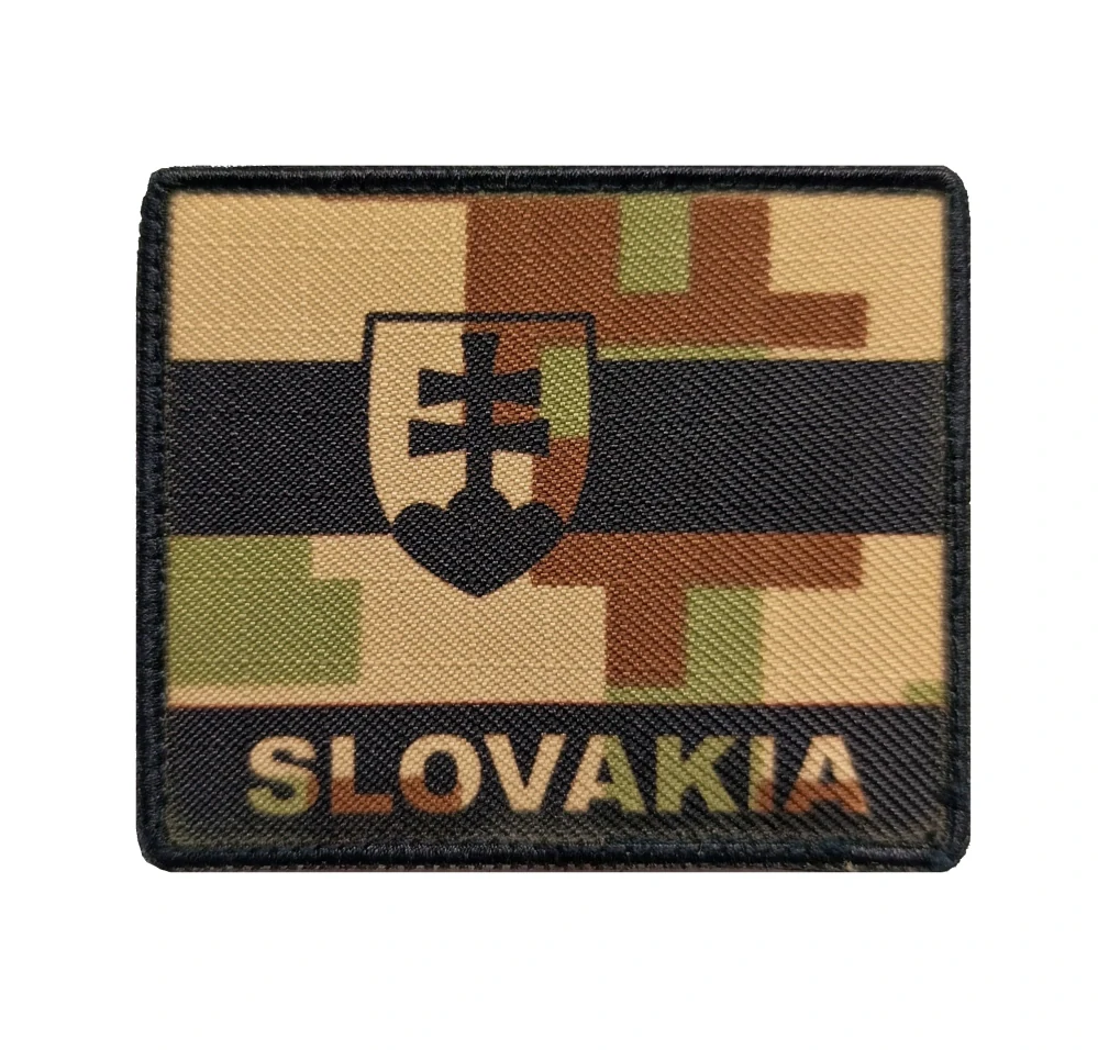 Nášivka vlajka Slovensko s nápisem Slovakia vz 07 pouštní