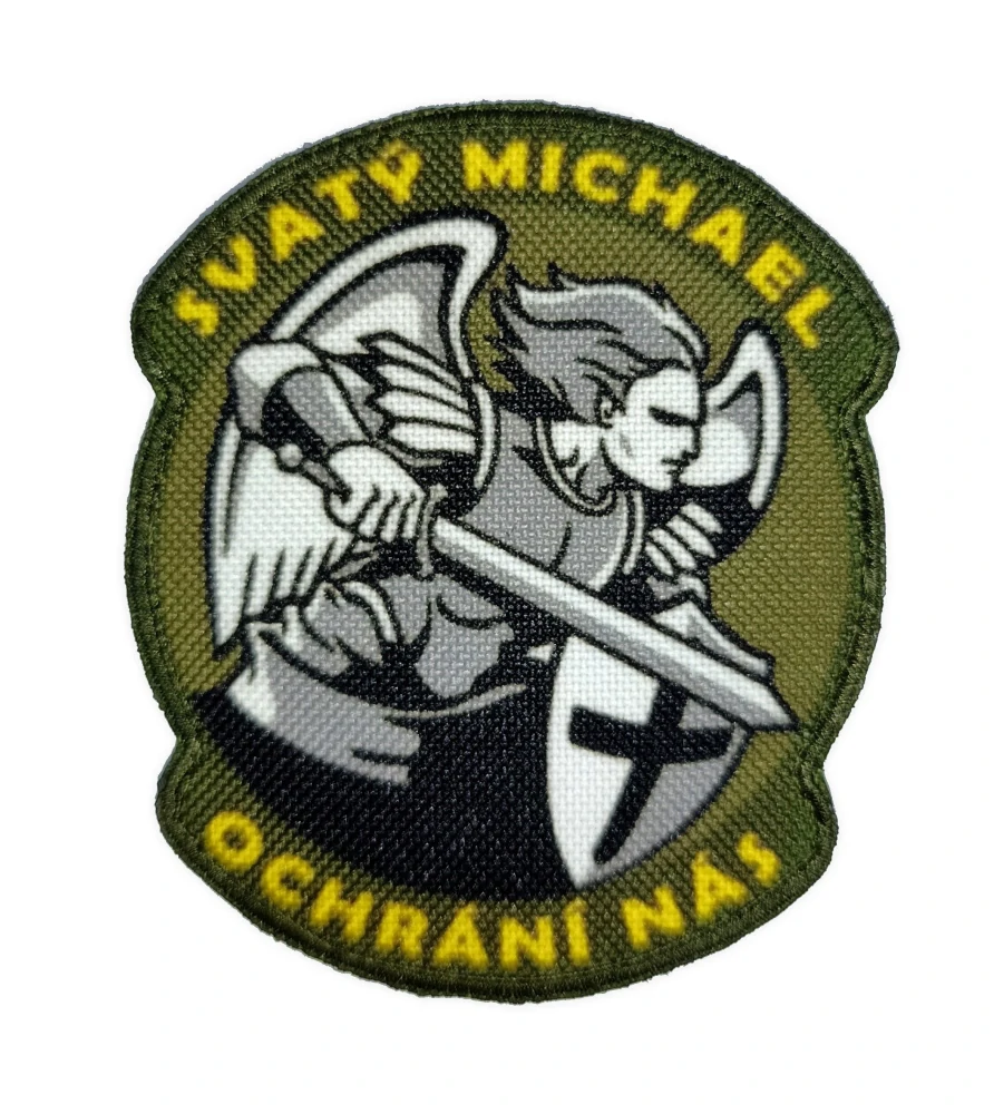 Nášivka Svatý Michael ochrání nás oliv