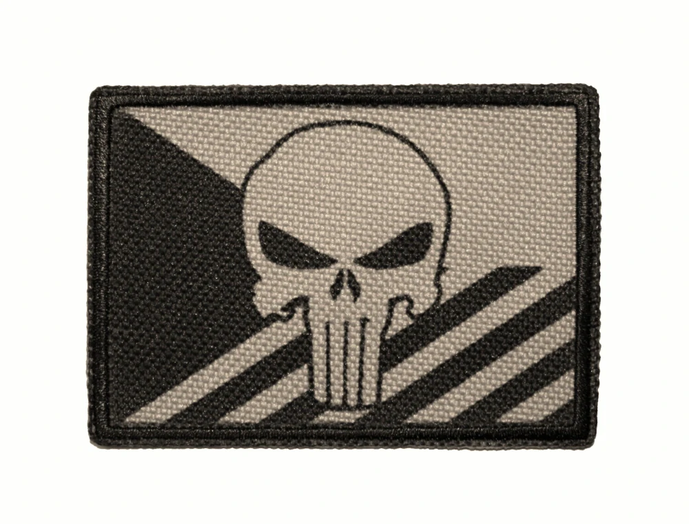 Nášivka vlajka ČR IR punisher písek
