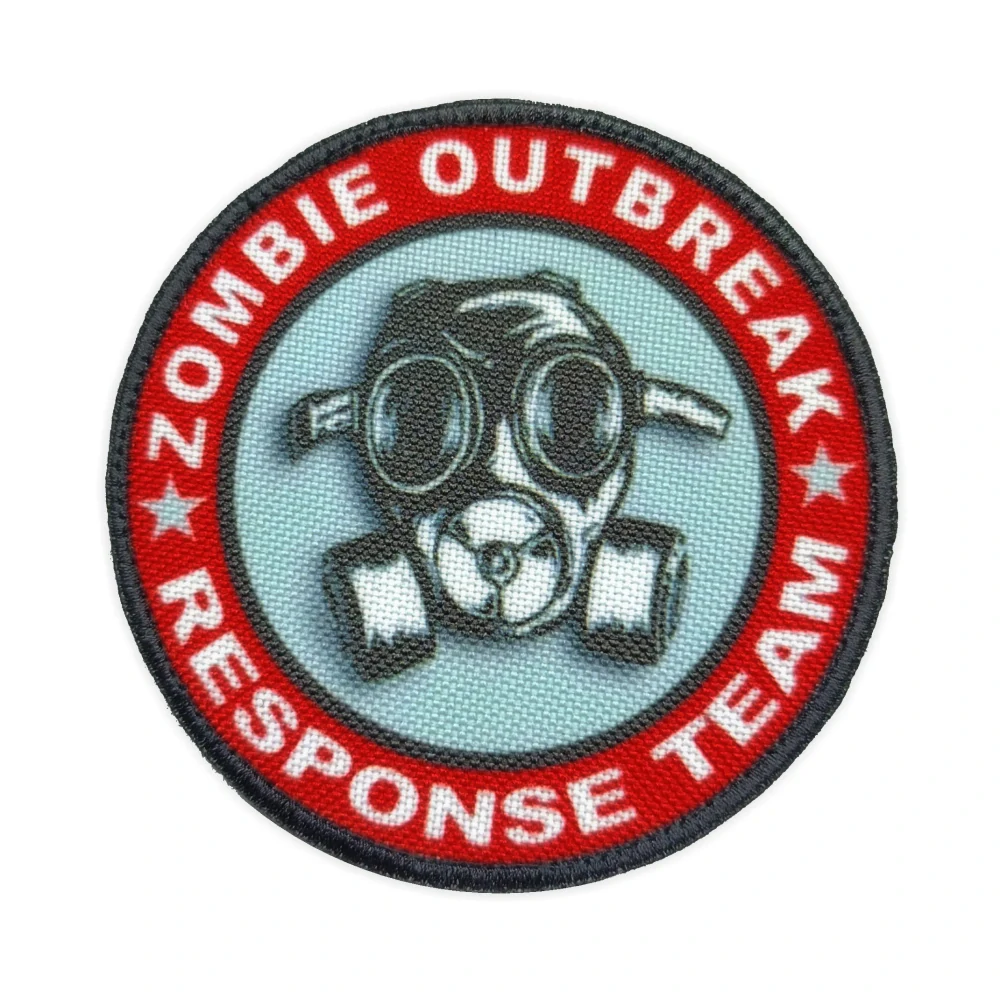 Nášivka Zombie Outbreak, plynová maska