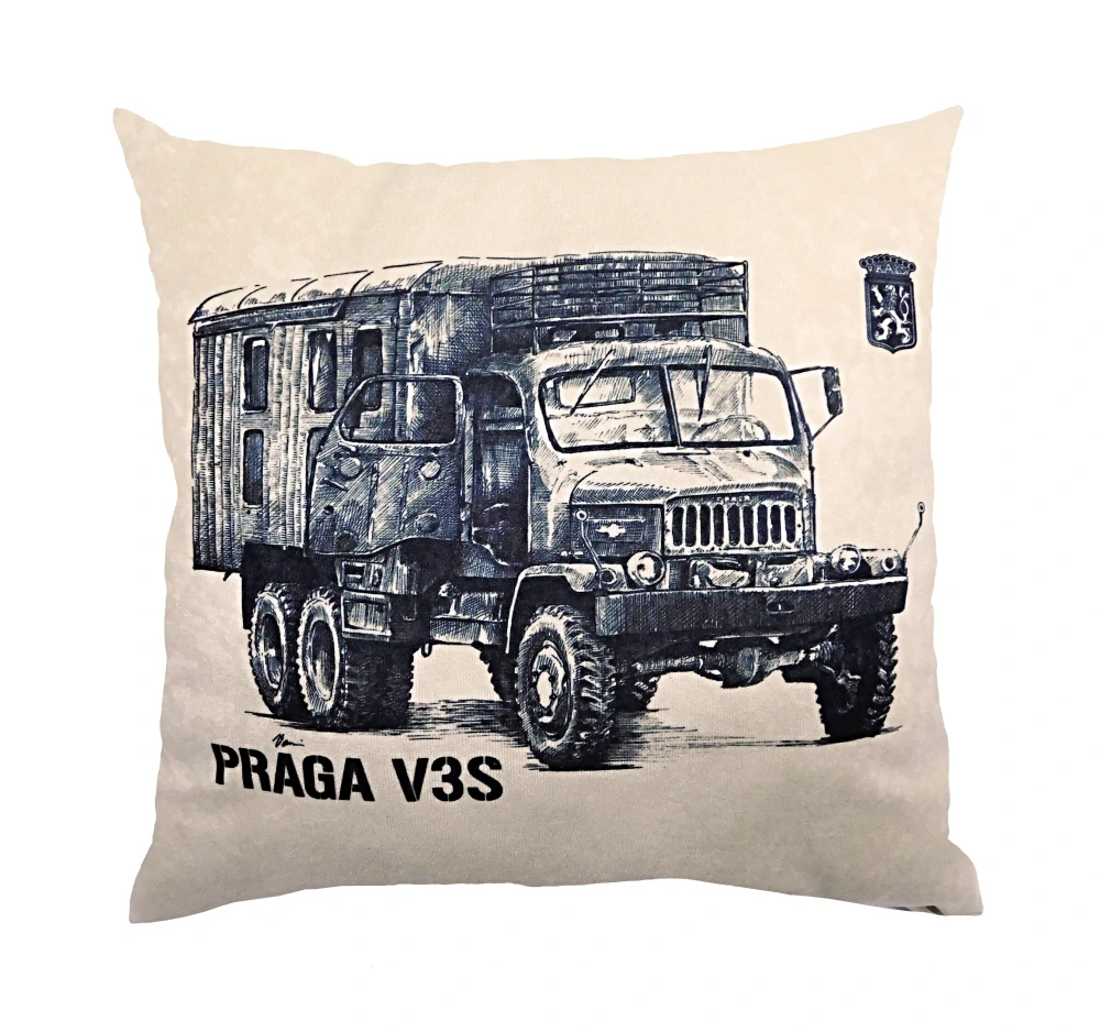 Polštář nákladní automobil Praga V3S skříň pouštní