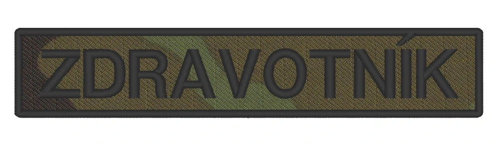 Nášivka ZDRAVOTNÍK 13 x 2,5 cm VZ 95