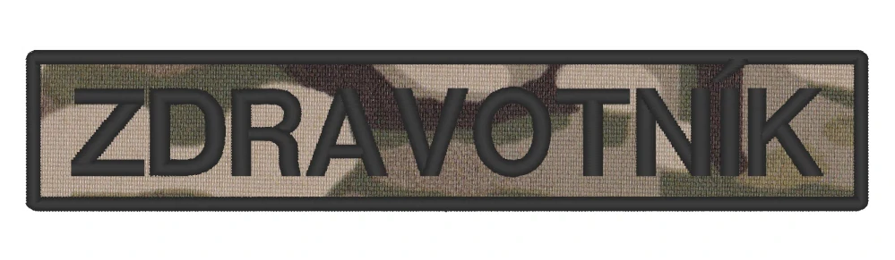 Nášivka ZDRAVOTNÍK 13 x 2,5 cm Multicam