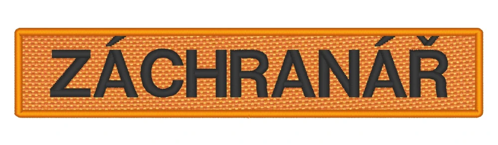 Nášivka ZÁCHRANÁŘ 13 x 2,5 cm