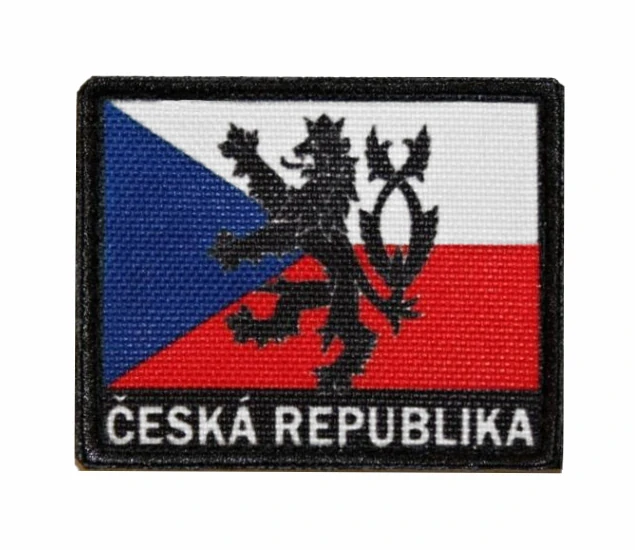 Nášivka vlajka Česká republika lev
