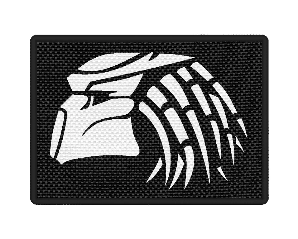 Nášivka Predátor 7 x 5 cm černá