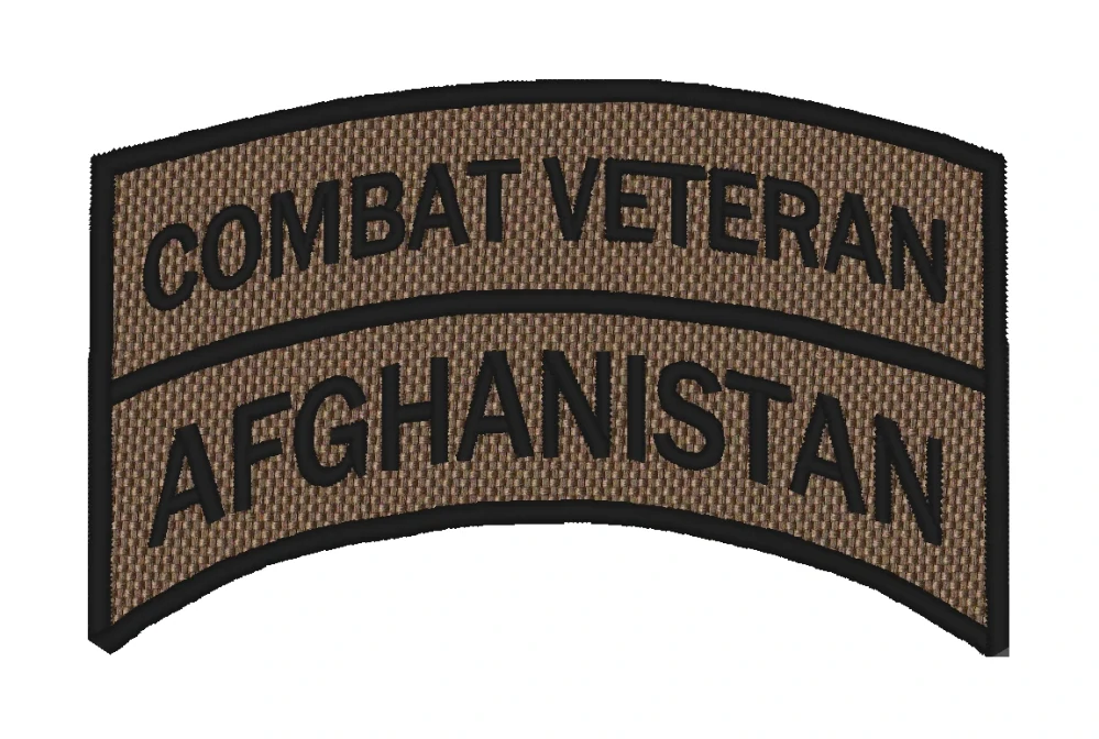 Nášivka COMBAT VETERAN AFGHANISTAN coyot