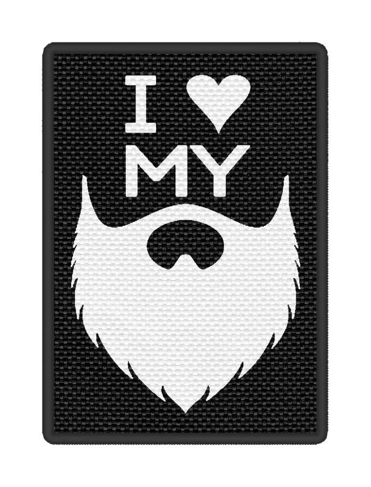 Nášivka I LOVE MY BEARD