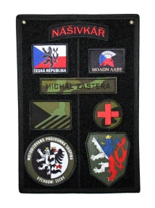 Nášivkář, patchboard A4 černý