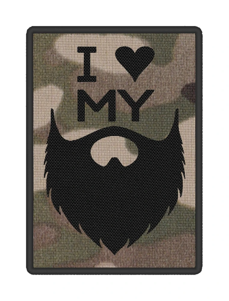 Nášivka I LOVE MY BEARD