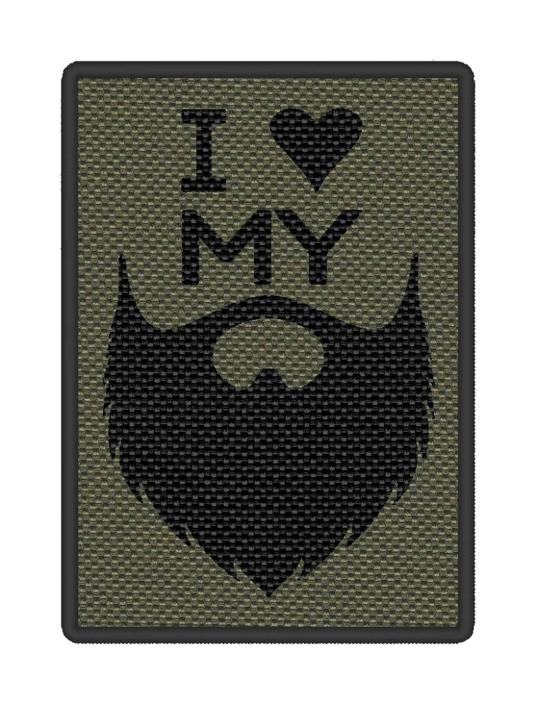 Nášivka I LOVE MY BEARD