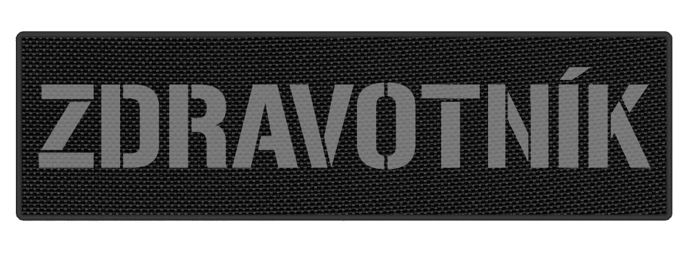 Nášivka ZDRAVOTNÍK 26 x 7,5 cm Bílý text