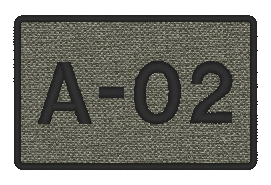 Nášivka CALL SIGN vyšívaná 7 x 4,5 cm vlastní text