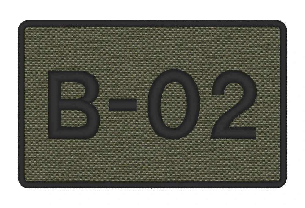 Nášivka CALL SIGN vyšívaná 8 x 5 cm vlastní text