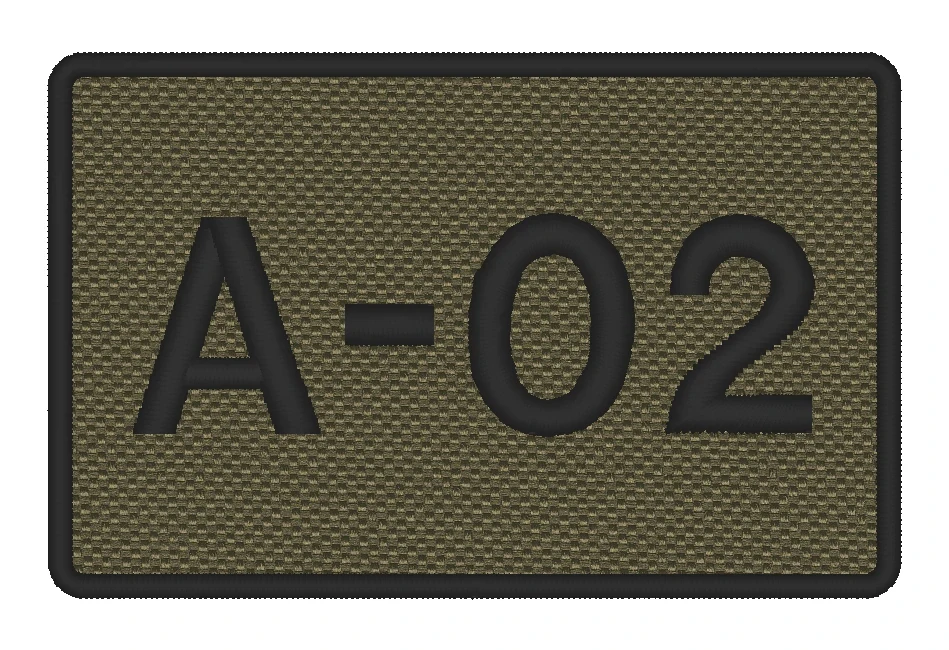Nášivka CALL SIGN vyšívaná 7 x 4,5 cm vlastní text