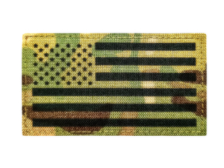 Nášivka vlajka bez obšívky USA multicam