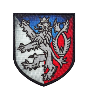 Nášivka erb Český lev na vlajce