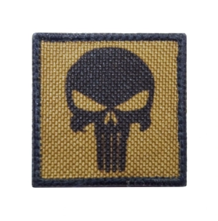 Nášivka mini Punisher coyot