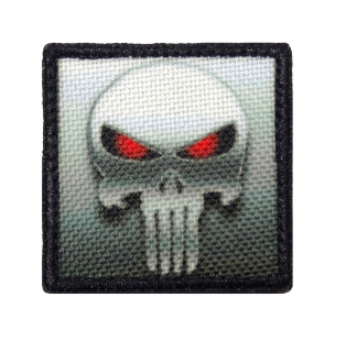 Nášivka mini Punisher šedý