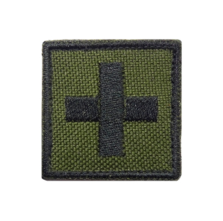 Nášivka mini zdravotnický kříž oliv green