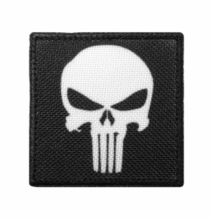 Nášivka malá Punisher černá