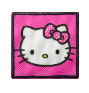 Nášivka malá Hello Kitty růžová