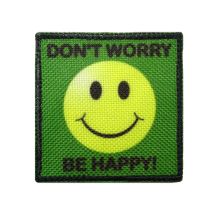 Nášivka malá Dont worry be happy! smajlík