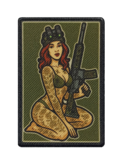 Nášivka Tactical Girl oliv