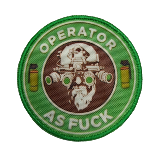 Nášivka Operator as fuck