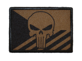 Nášivka vlajka ČR IR punisher coyot