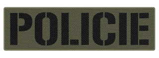 Nášivka POLICIE 26 x 7,5 cm Oliv green